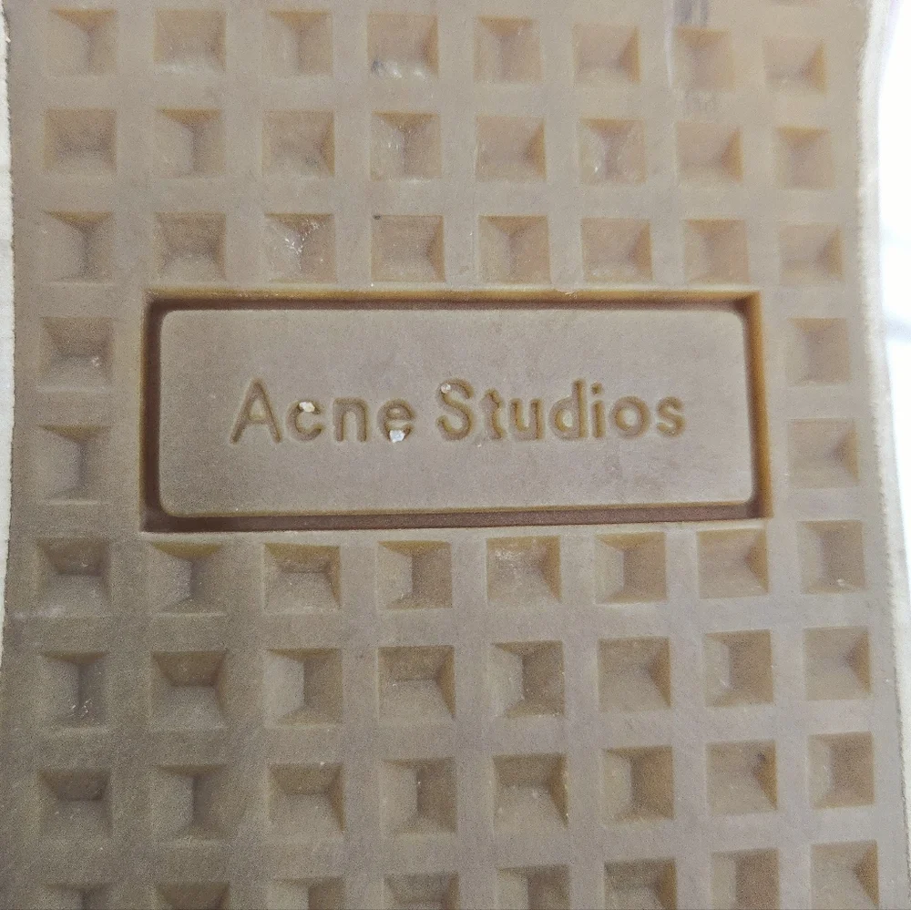 Acne‎ Studios Sneakers Brady Cream Cotton Canvas - Picture 10 of 15